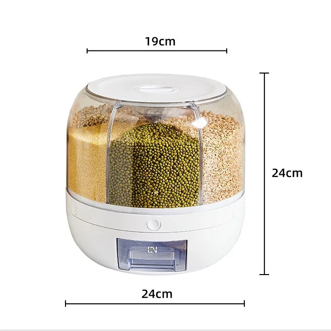 Rotativa grão e arroz armazenamento Container, Rotatable Barril, Selado Cereal Dispenser, Organizador, Balde, Cozinha Suprimentos, 6kg

6kg Rotating Grain Rice Dispenser Storage Container Barrel Sealed Rotatable Cereal Dispe